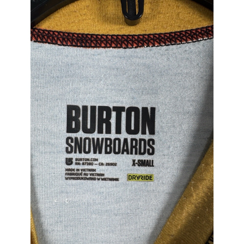 Burton Snowboards Base Layer Long Sleeve Striped Shirt Mens XS Colorful Crewneck - Picture 5 of 6